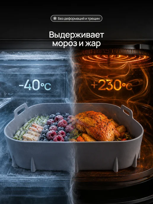 Silyours Форма силиконовая для аэрогриля, серый, фото 5
