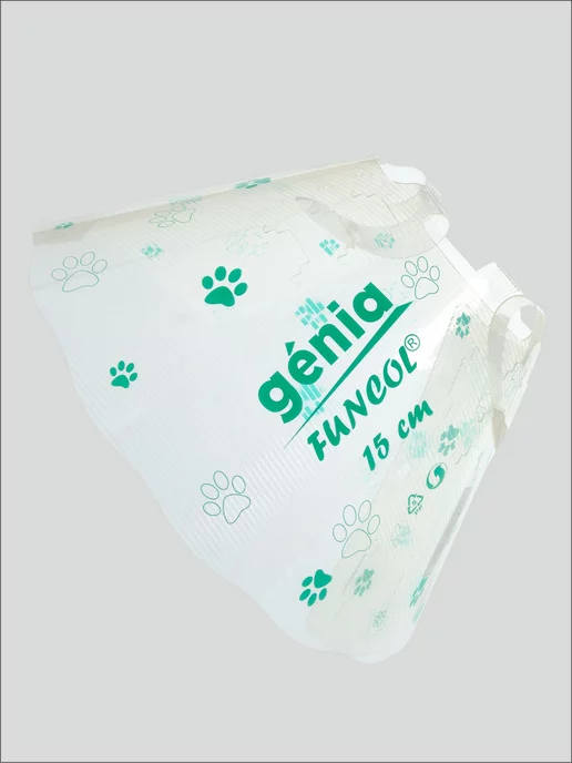 GENIA pet Защитный воротник для собак и кошек с лапками 12,5см, белый