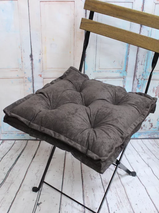 МАТЕX Подушка на стул без завязок VELOURS 40х40 см, 45x45 см