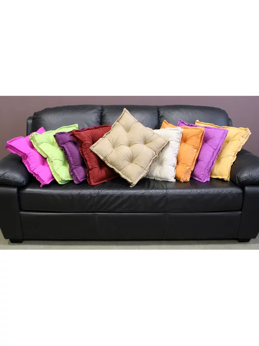 МАТЕX Подушка на стул без завязок VELOURS 40х40 см, 45x45 см, фото 4