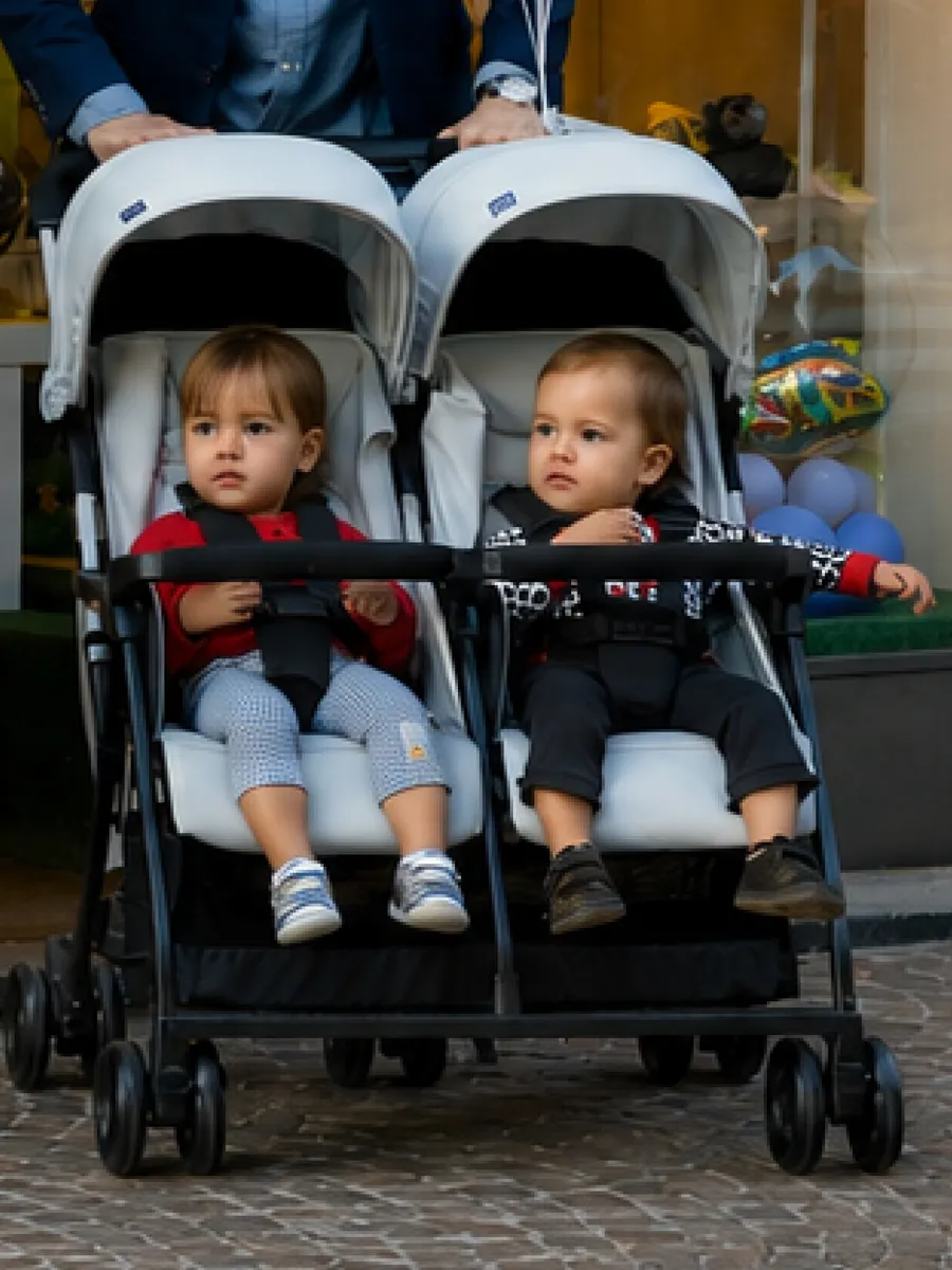 Коляска прогулочная для двойни Ohlala Twin от 0 до 3 лет