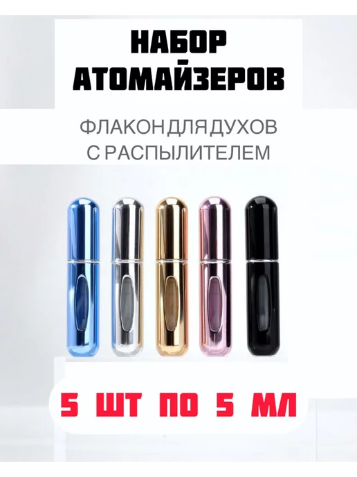 Almaty21 Набор атомайзеров для духов, голубой