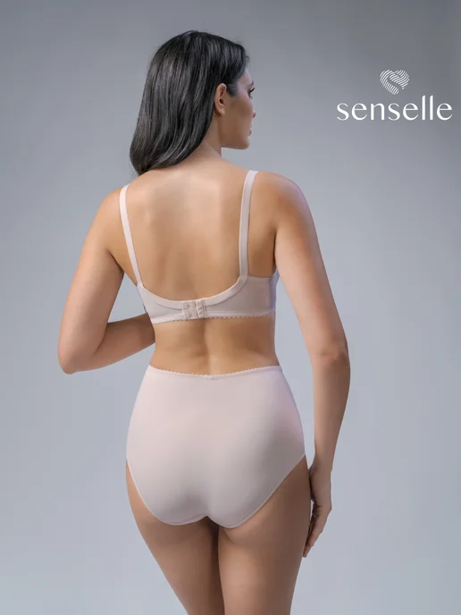 Senselle Бюстгальтер без косточек больших размеров кружевной, серый, фото 8