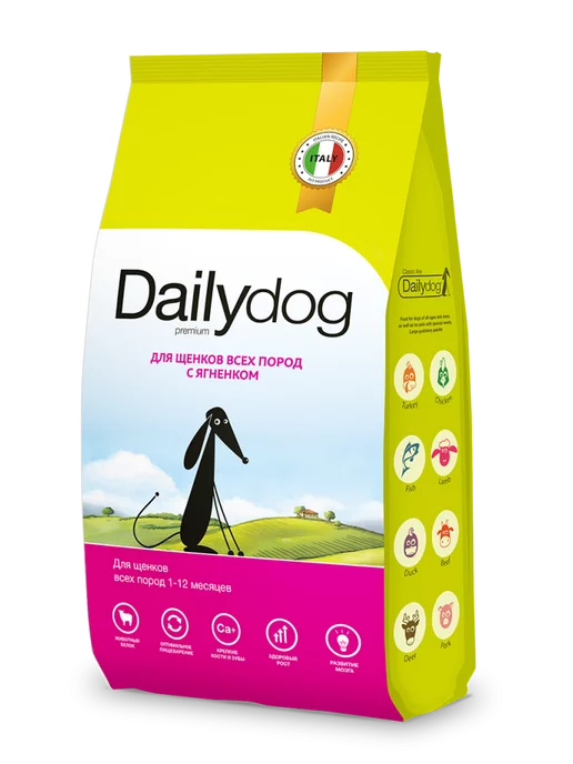 Сухой корм Dailydog для собак, щенки, ягненок, 1,5 кг, фото 2