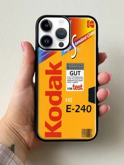 Чехол на iPhone 14 Pro Max с принтом Kodak цвет желтый