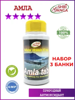 Amla (Амла) Анвала, антиоксидант, набор 3х200 таб Shri Ganga 224963503 купить за 1 072 ₽ в интернет-магазине Wildberries