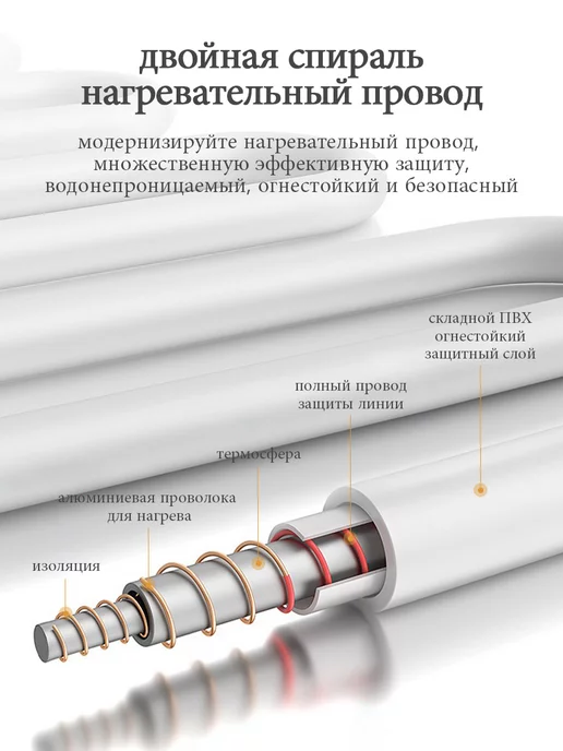 Электрическое одеяло 120*150 см, 120x150 см, фото 5