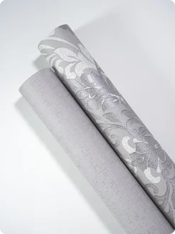 Обои бумажные однотонные БаронФон21 - 8 рулонов. Купить обои на стену. Изображение 18