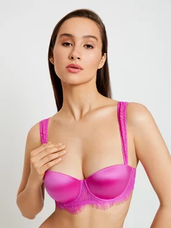 Бюстгальтер яркий фуксия с кружевом Infinity Lingerie 224997693 купить за 754 ₽ в интернет-магазине Wildberries