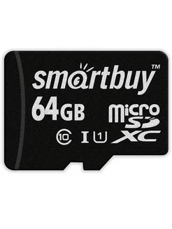 Карта памяти SB64GBSDCL10-00 MICROSDXC 64GB CLASS10 UHS-1