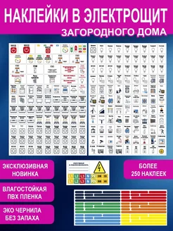 Набор наклеек на электрический щит