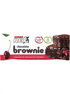 Пирожное протеиновое PROTEINREX Brownie вишневое 50г