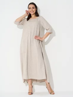 Платье льняное однотонное Clawear 225120038 купить за 6 952 ₽ в интернет-магазине Wildberries