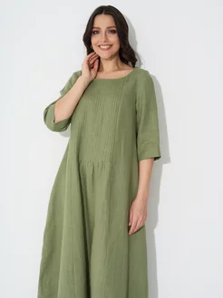 Платье льняное однотонное Clawear 225120041 купить за 6 160 ₽ в интернет-магазине Wildberries