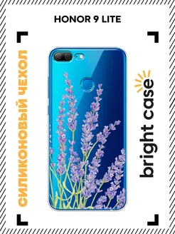 Чехол на Honor 9 Lite прозрачный с принтом