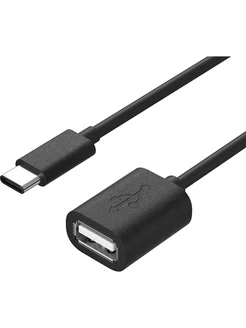 Кабель OTG переходник USB 2.0 - USB Type-C 12 см (Черный) GSMIN 225211100 купить за 150 ₽ в интернет-магазине Wildberries