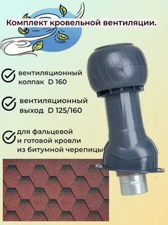 Комплект для кровли из битумной черепицы на D125. Gervent 225219538 купить за 6 538 ₽ в интернет-магазине Wildberries