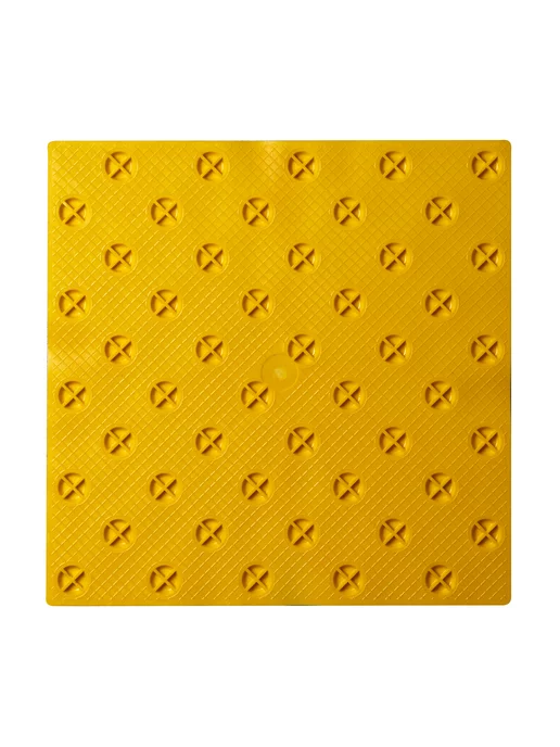 Завод Палитра Плитка тактильная (конусы шахмат) 300x300х4, ПУ, жел, 10 шт, 10 шт, фото 2