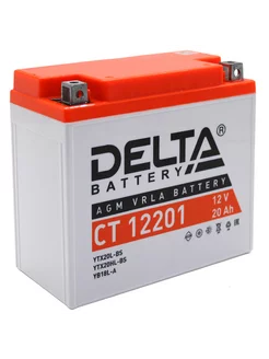 Аккумулятор для мотоцикла Delta СТ 12201 YTX20L-BS