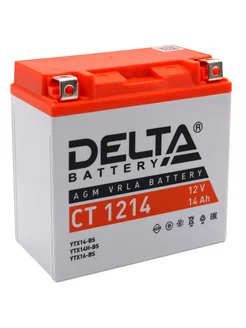 Аккумулятор для мотоцикла Delta CT 1214 YTX14-BS