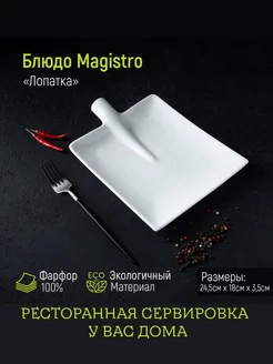 Блюдо сервировочное для подачи Лопатка 24.5*18 см Magistro 225406960 купить за 745 ₽ в интернет-магазине Wildberries