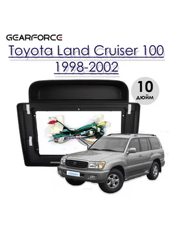 Переходная рамка Toyota Land Cruiser 100 1998-2002 10 дюйм