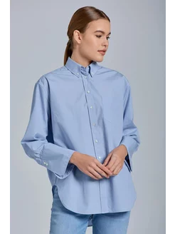 Рубашка Relaxed Wide Cuff Shirt GANT 225476345 купить за 15 458 ₽ в интернет-магазине Wildberries