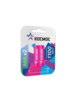 Аккумулятор R03 NI-MH 1100mAh блист.2шт КОСМОС 225480306 купить за 298 ₽ в интернет-магазине Wildberries