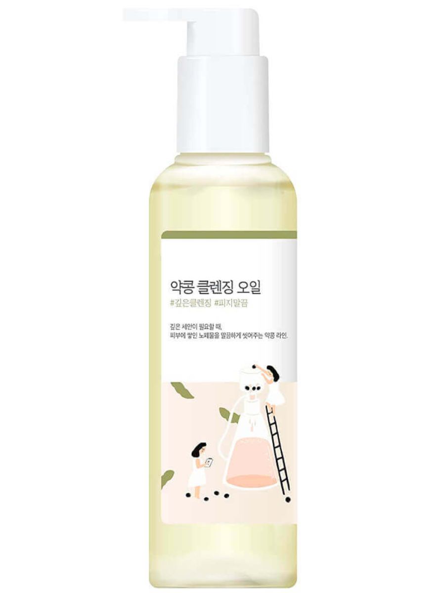 Real soybean deep cleansing oil. Round Lab гидрофильное масло. Round Lab soybean Cleansing Oil.