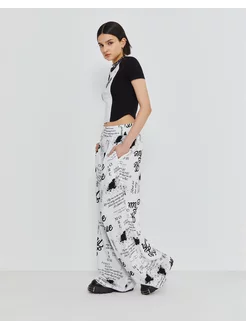 Брюки Wide leg тай-дай Gloria Jeans 225529936 купить за 501 ₽ в интернет-магазине Wildberries