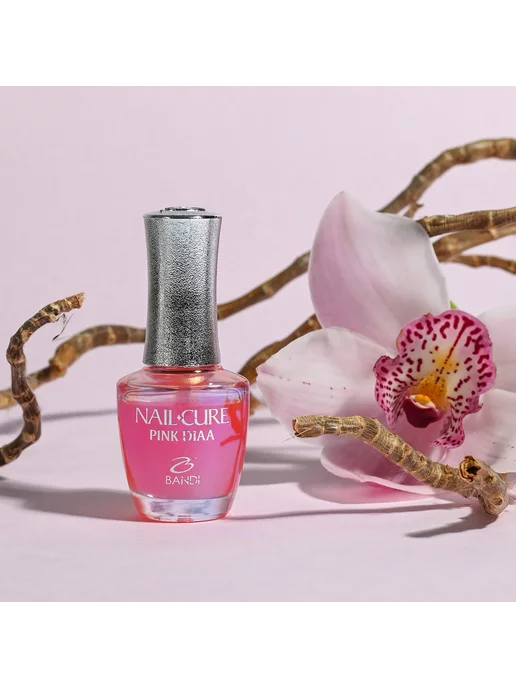 Bandi Лак для ногтей укрепляющий Nail Cure Pink Diaa, 14 мл, 14 мл, фото 7