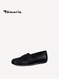 Мокасины черные натуральная кожа Tamaris 225606713 купить за 4 864 ₽ в интернет-магазине Wildberries