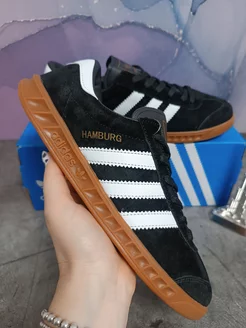 Кроссовки кеды из натуральной замши Adidas Hamburg BAAS 225611997 купить за 3 310 ₽ в интернет-магазине Wildberries