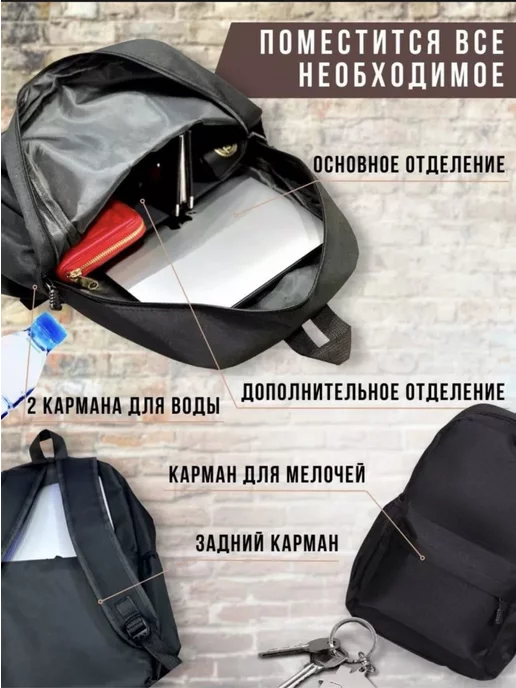adidas Портфель школьный маленький, черный, фото 5