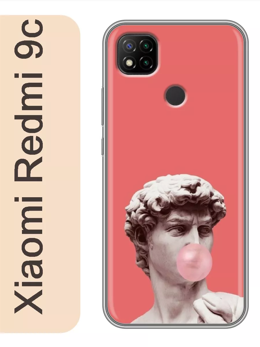 Чехол на Xiaomi Redmi 9c статуя давид 215 Твой Гаджет 225646954 купить за  278 ₽ в интернет-магазине Wildberries