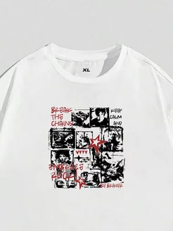 футболка оверсайз с принтом y2k The 17 225684033 купить за 1 238 ₽ в интернет-магазине Wildberries