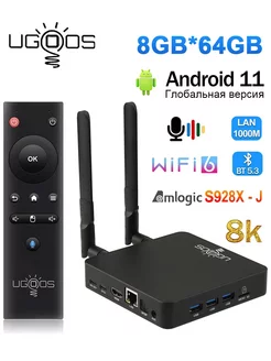 Медиаплеер Верхняя коробка AM8 PRO Android, 8 ГБ/64 ГБ Ugoos 225699156 купить за 17 413 ₽ в интернет-магазине Wildberries