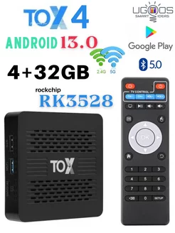 Android TV box Смарт ТВ приставка TOX4 (UGOOS) TOX 4 225711760 купить за 4 014 ₽ в интернет-магазине Wildberries