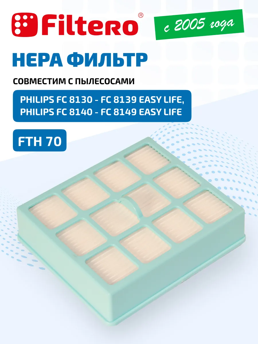 HEPA фильтр для пылесоса FC8140 -8149 FC8130-8139 Easy Life