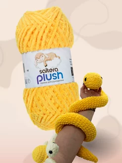 Пряжа Plush Жёлтый (06) - 1шт Saltera 225810798 купить за 160 ₽ в интернет-магазине Wildberries