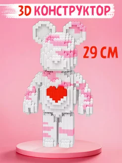 3Д конструктор из мини блоков bearbrick