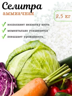 Аммиачная селитра удобрение 2.5кг Удобряныч 225937586 купить за 219 ₽ в интернет-магазине Wildberries