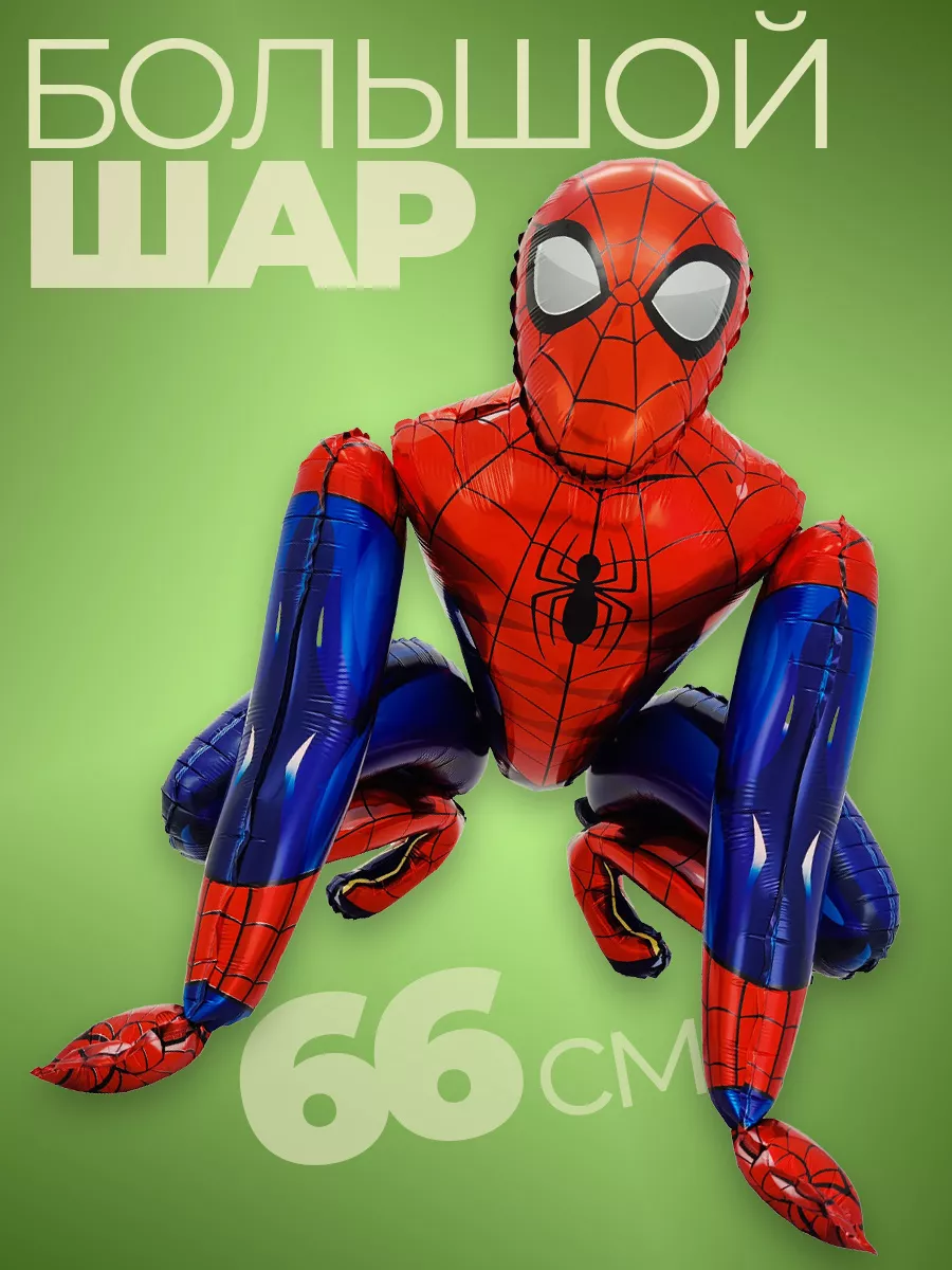 Шары для фотозоны Человек паук на день рождения для мальчика