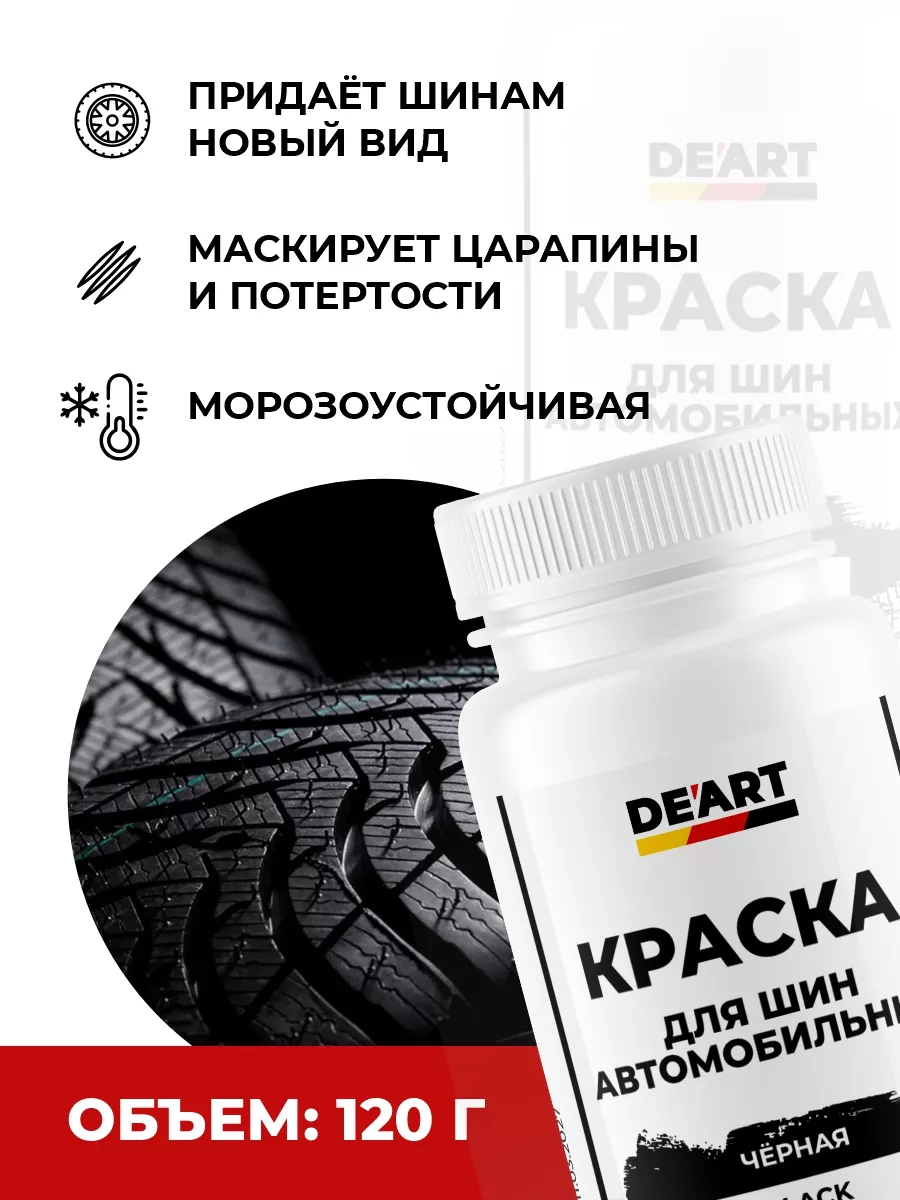 Краска для шин автомобиля фото 2