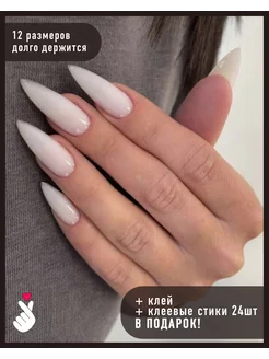 Накладные ногти с клеем и стиками длинные BEE Nail 225967660 купить за 333 ₽ в интернет-магазине Wildberries