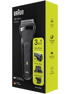 Электробритва Braun Series 3 Shave&Style 300BT Braun 225981792 купить за 5 428 ₽ в интернет-магазине Wildberries