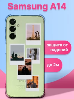 Чехол на Samsung A14 с принтом Коллаж