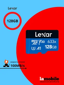 Карта памяти High Performance MicroSDXC 128GB 633x