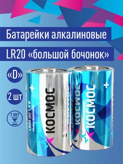 Батарейки большие для газовой колонки D LR20 2 шт КОСМОС 226228130 купить за 262 ₽ в интернет-магазине Wildberries