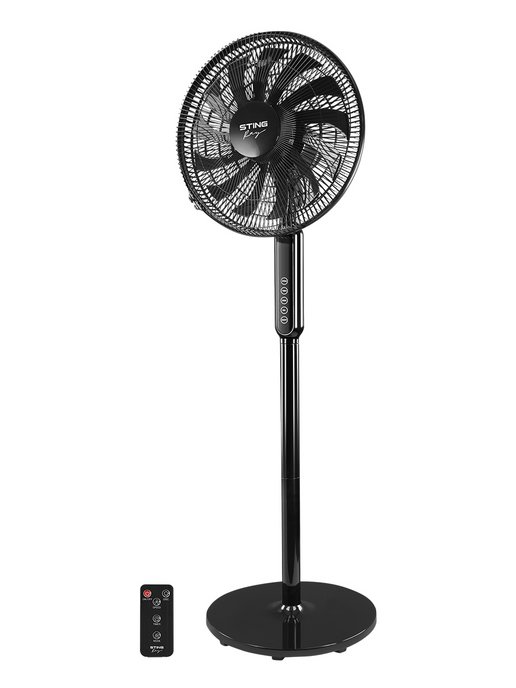 STING RAY | Вентилятор напольный для дома с пультом и таймером, 60 Вт